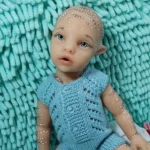 13-inch silicone boy avatar doll with lifelike poseable body for collectors and artists